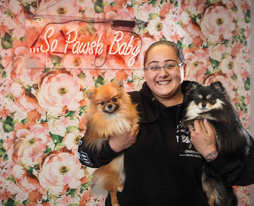 Christal Garcia is general manager of Pawsh Palace in Las Vegas