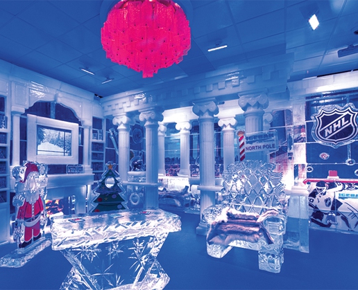 Minus5 Icebar at The Linq Promenade in Las Vegas holds its Christmas in July events this week