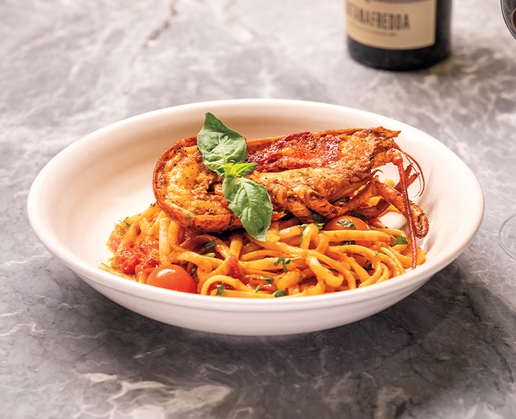 Linguine all'astice at Toscana Ristorante & Bar by Eataly at Park MGM in Las Vegas