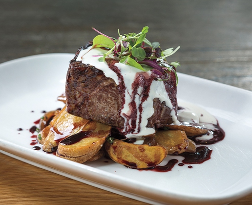 Filet mignon at Crush at MGM Grand in Las Vegas