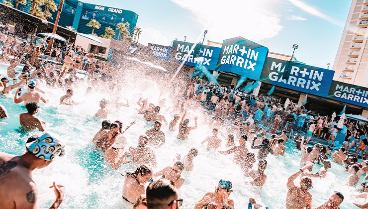 Head to Wet Republic at MGM Grand, Tao Beach Dayclub at The Venetian, Drai's Beachclub ...