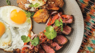 The Venetian restaurant puts a Latin American twist on classic breakfast dishes.