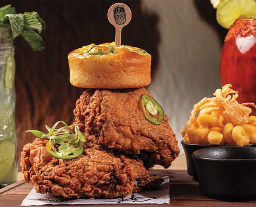 Winner Winner Chicken Dinner at Guy Fieri's Flavortown Sports Kitchen at Horseshoe Las Vegas