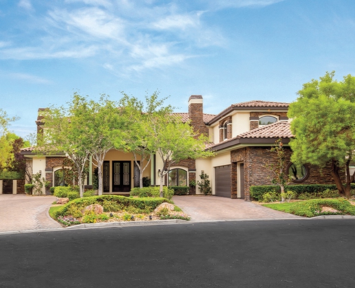 This home at 8725 Newport Isle Court in Las Vegas can be yours—for $4,485,000