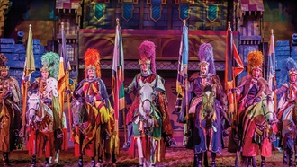 The production at Excalibur is theater, sports, audience participation and so much more.