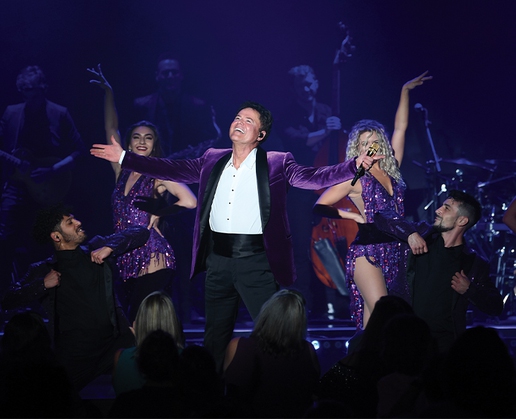 Donny Osmond resumes his residency at Harrah's in Las Vegas this week