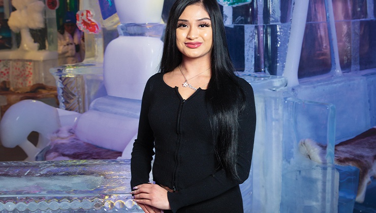 The bartender at Minus5 Icebar has one of the coolest jobs—literally!