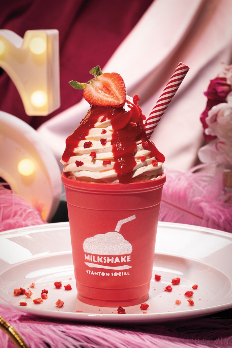 Strawberry blond "milkshake"
