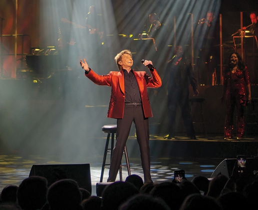 Barry Manilow, who performs at Westgate Las Vegas, will break Elvis Presley's performance record at that property's theater this week
