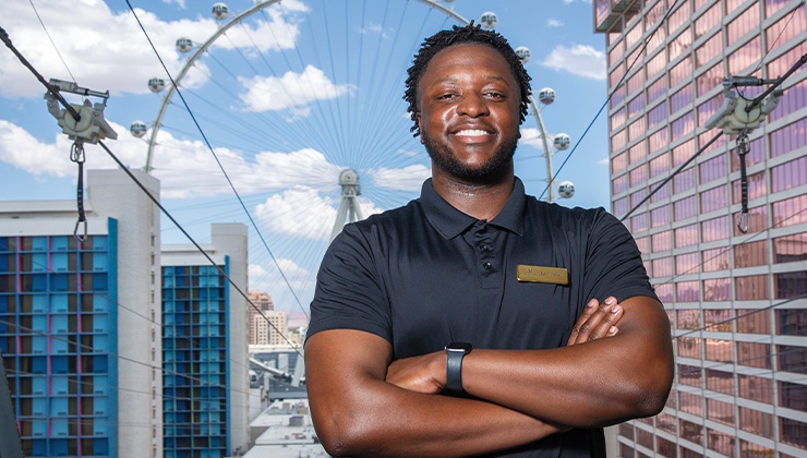 The operations manager for FLY LINQ Zipline is ready to help you conquer your fear ...