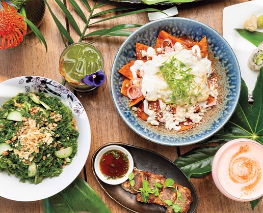 Just a few of the delights available at the brunch at FUHU at Resorts World Las Vegas