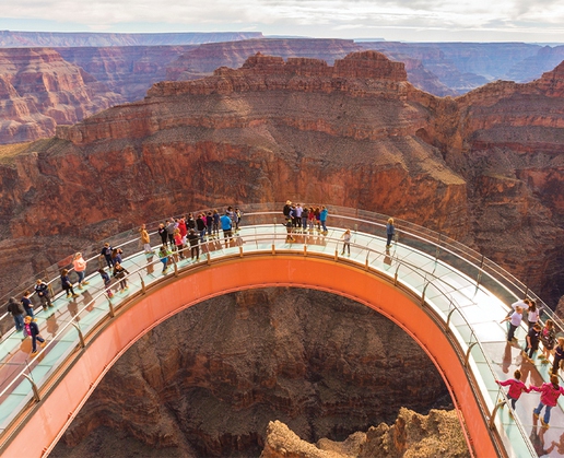 The Skywalk at Grand Canyon West, just one of the amazing destinations awaiting you on your next trip to the natural wonder