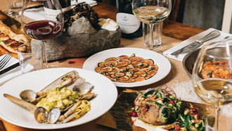 From its elevated hummus to tomatoes in myriad forms, this restaurant at The Venetian will ...