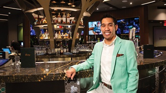 The beverage manager for The Lounge has gone from behind the bar to running the ...