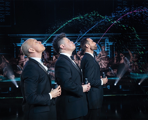 The Human Fountains are just part of the fun at 'America's Got Talent Presents SUPERSTARS Live at Luxor in Las Vegas