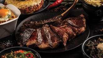 You'll find plenty of cuisines to indulge in, from steak to casual Mediterranean food.