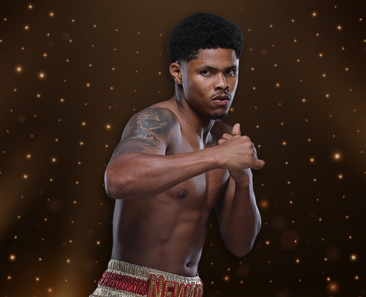 Fighter Shakur Stevenson battles Edwin De Los Santos for the vacant WBC world lightweight title at T-Mobile Arena in Las Vegas on Nov. 16