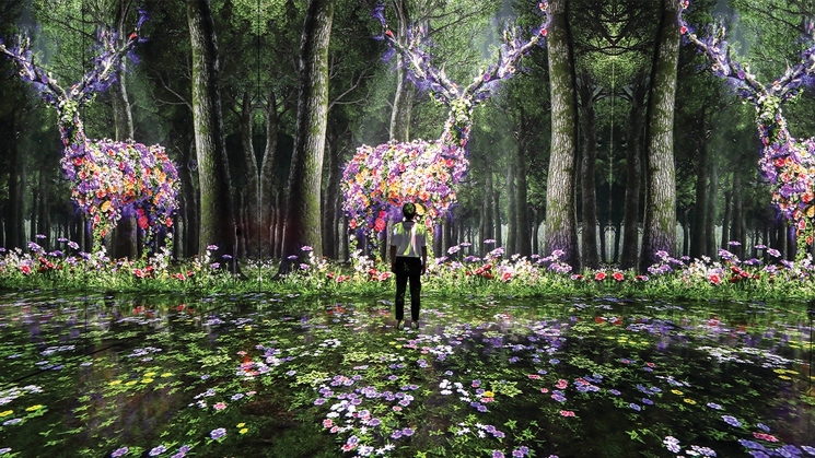 Nature is re-created in a hypnotizing way at ARTE MUSEUM in Las Vegas