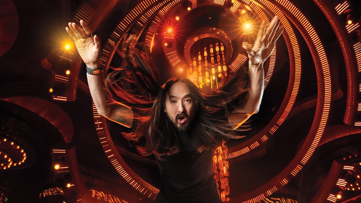 Steve Aoki performs at Omnia at Caesars Palace in Las Vegas on Dec. 31 as part of New Year's Eve celebrations