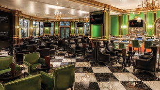 The lounge at Paris Las Vegas features high-end cigars and splendid signature cocktails.