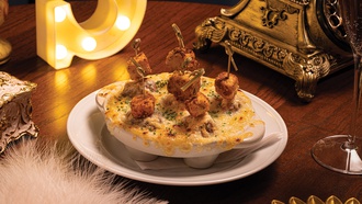 The high-end Caesars Palace restaurant offers playful twists on all the classics.