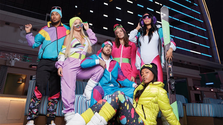 Feel like you're at an actual ski lodge at Winter Swim, a special program at Stadium Swim at Circa Resort & Casino in downtown Las Vegas