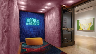 ‘ICONS of Contemporary Art’ includes everything from sculpture and embroidery to videos.