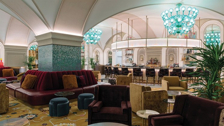 Enjoy Italian-influenced decor and cocktails at Sala 118 at The Venetian in Las Vegas