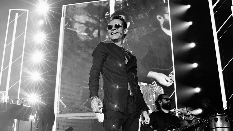 Marc Anthony performs on Feb. 25 at Mandalay Bay in Las Vegas