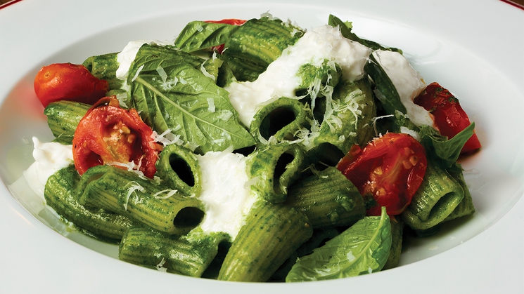 Rigatoni al pesto at Luchini at MGM Grand in Las Vegas