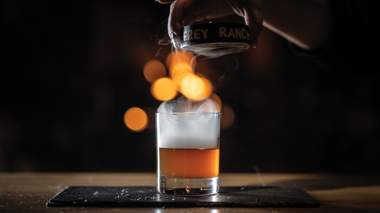 The Frey Fog cocktail at WSKY Stadium in Las Vegas