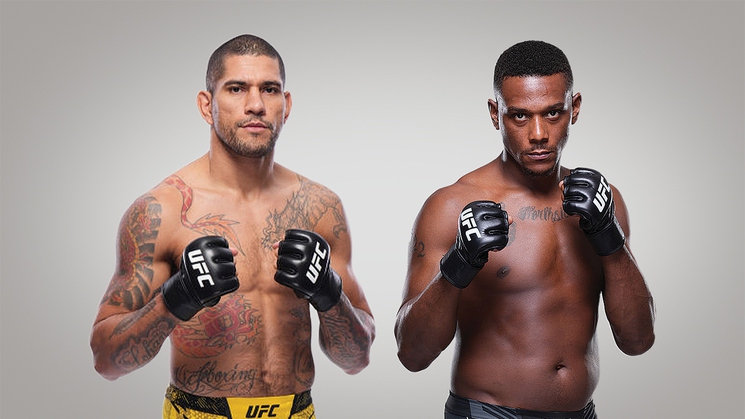 Alex Pereira, left, takes on Jamahal Hill in UFC 300 at T-Mobile Arena in Las Vegas on April 13