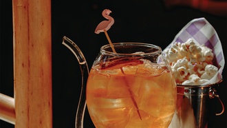 The pop-up bar at Shady Grove Lounge at Silverton Casino Lodge features themed cocktails and ...