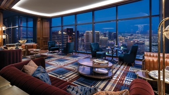 The Resorts World Las Vegas destination features great cocktails, light bites and amazing views.