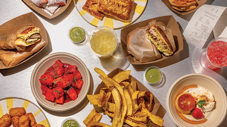 The Chef Truck at Park MGM in Las Vegas features iconic dishes from the movie 'Chef'