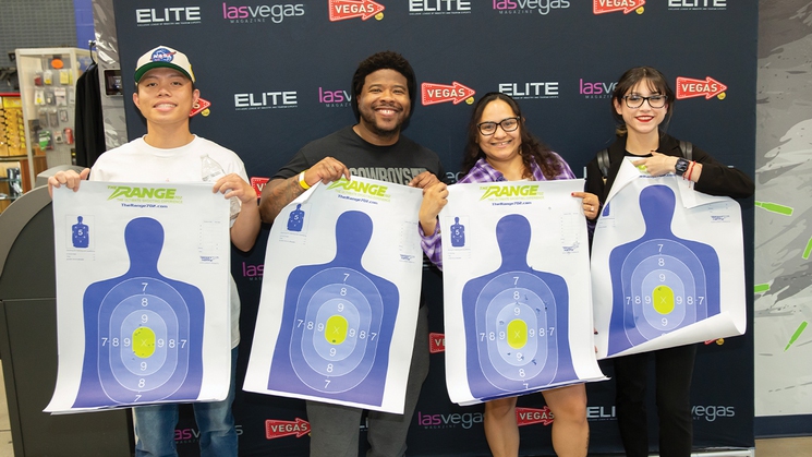 ELITE members got the chance to fire off a variety of firearms while enjoying light bites at Range 702