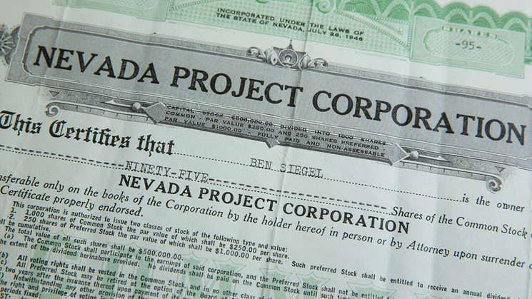 The 70,000-square-foot facility contains everything from a Flamingo share purchased by Bugsy Siegel to Howard ...