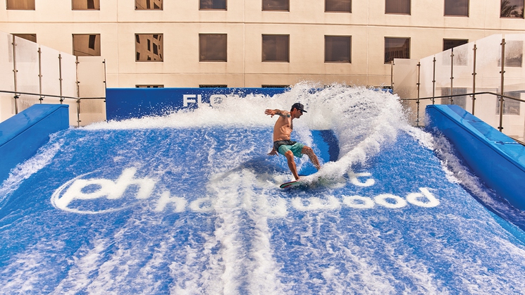 FlowRider at Planet Hollywood features an exciting way to catch a wave on the Las Vegas Strip