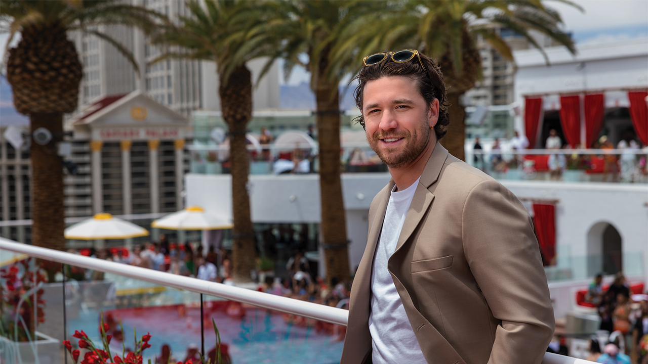 sachin and babi light blue dress Drai's Beachclub and Nightclub celebrates a decade of changing the game in Las  Vegas