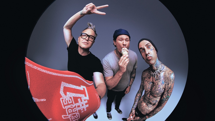 Pop-punk group blink-182 performs at T-Mobile Arena in Las Vegas on July 3