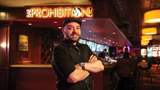 Bartender is loyal to one bar in Las Vegas.