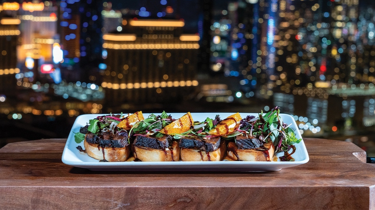Short rib bruschetta at VooDoo Steak at Rio Las Vegas