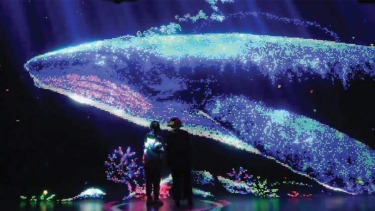 Feel like a kid again at 'Lite-Brite: Worlds of Wonder' at Illuminarium in Las Vegas