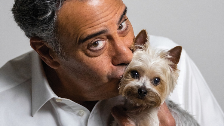 Brad Garrett performs at his eponymous comedy club at MGM Grand in Las Vegas this week