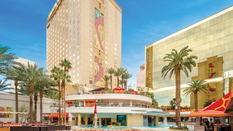 The complex at Golden Nugget offers the chance to swim alongside sea creatures of all ...