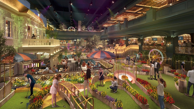 A rendering of Swingers Las Vegas, opening at Mandalay Bay this November