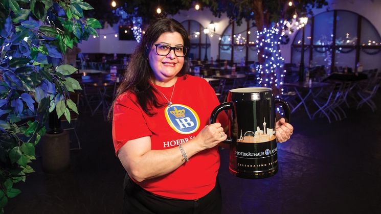 Betty Castaneda is a server and supervisor at Hofbräuhaus Las Vegas