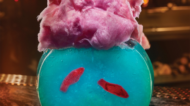 The Aquarium cocktail at The Beast at AREA15 in Las Vegas