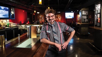 The bartender at The Underground is always finding ways to challenge himself.