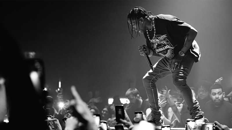Travis Scott performs at Zouk Nightclub at Resorts World Las Vegas on Nov. 17 as part of ComplexCon